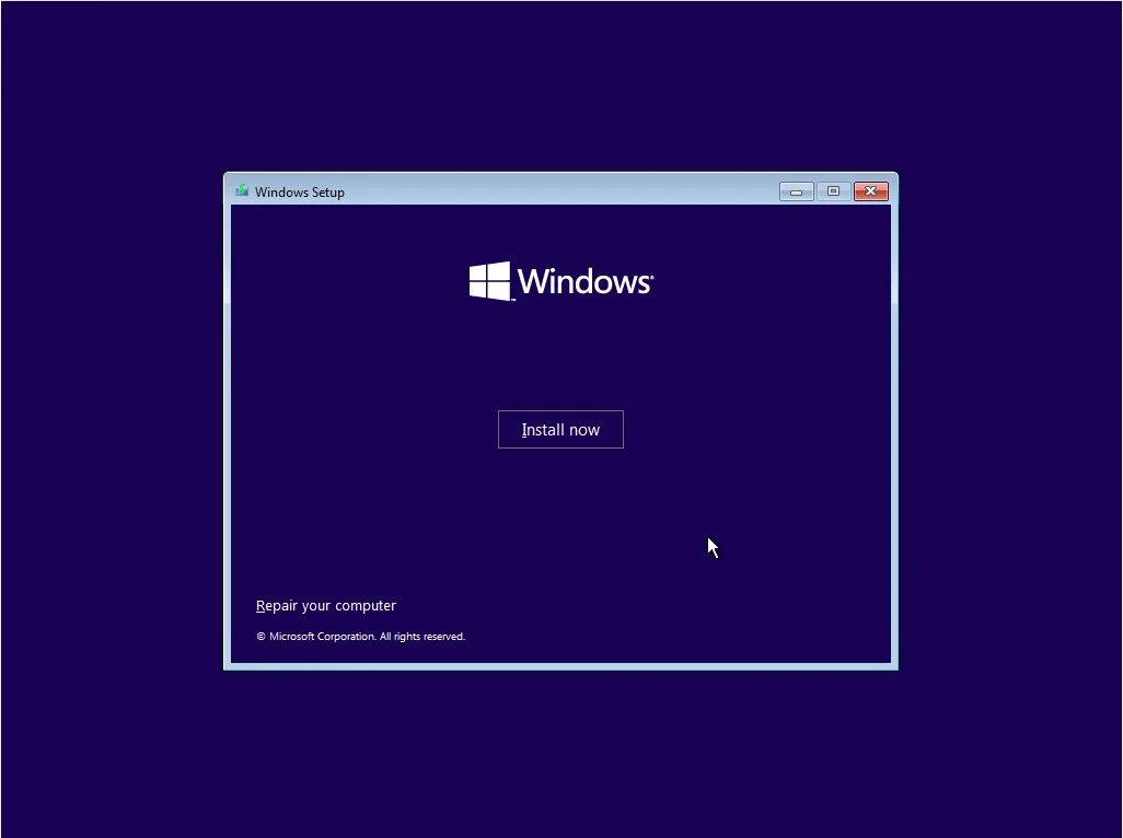 کلیک روی Install Now برای شروع نصب ویندوز ۱۱ دکمه Install Now در نصب ویندوز ۱۱